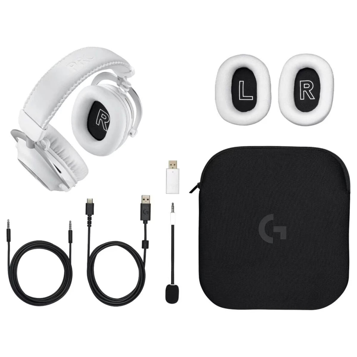 Logitech G PRO X 2 LIGHTSPEED Wireless Gaming Headset – Detachable Mic – White