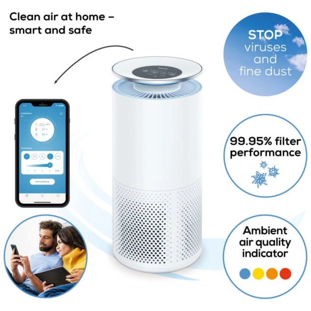 Beurer LR 400 Smart Air Purifier with Triple-Layer Filtration
