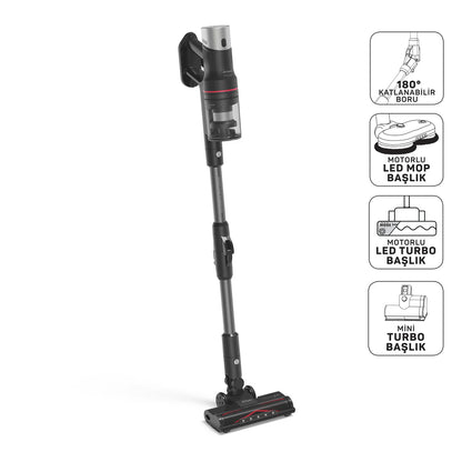 Arzum MagiClean HydroFlex AR4213 Cordless Upright Vacuum Cleaner with Sweeping and Mopping Function