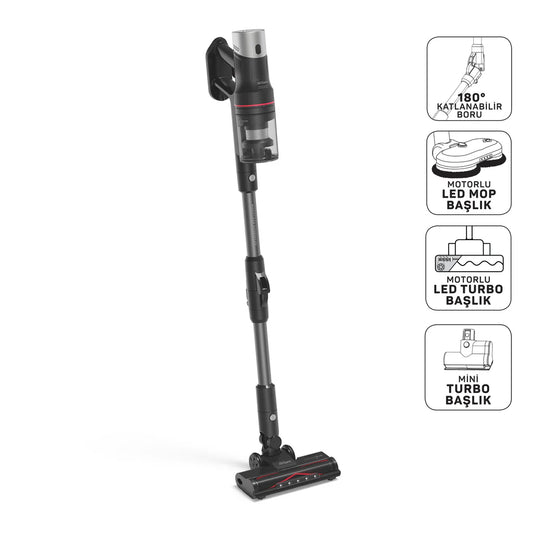 Arzum MagiClean HydroFlex AR4213 Cordless Upright Vacuum Cleaner with Sweeping and Mopping Function