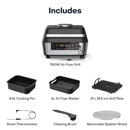 NUTRICOOK Smart Indoor Grill & Air Fryer XL