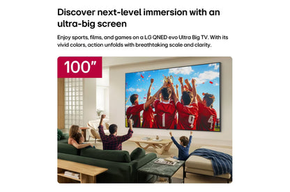 100 inch LG QNED evo AI Mini LED QNED85 4K Smart TV 2026
