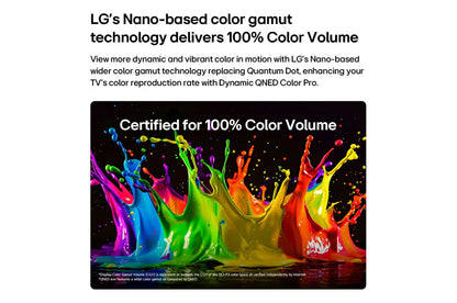 86 inch LG QNED evo AI Mini LED QNED85 4K Smart TV 2026