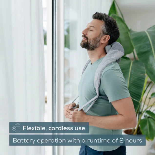 Beurer Wireless Neck Massager - Deep Tissue Massage with Heat
