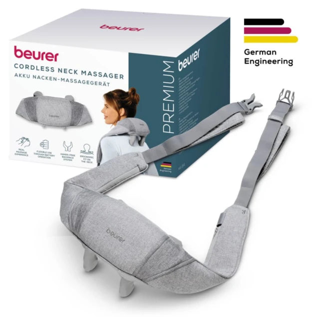 Beurer Wireless Neck Massager - Deep Tissue Massage with Heat