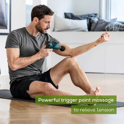 Beurer Compact Massage Gun - 5 Speeds, 4 Attachments