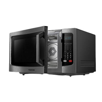 TOSHIBA Microwave with Grill 42 Liter 1000 Watt - Stainless Steel ML-EC42S(BS)