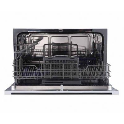 MIDEA Counter Top Dishwasher 6 Sets 7 Programs A+ - Silver WQP6-3602F