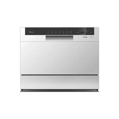 MIDEA Counter Top Dishwasher 6 Sets 7 Programs A+ - Silver WQP6-3602F