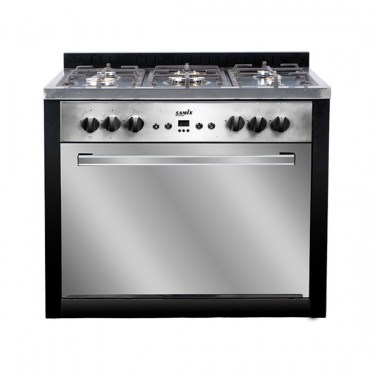 Samix Gas Cooker modern black mirror 60*90cm