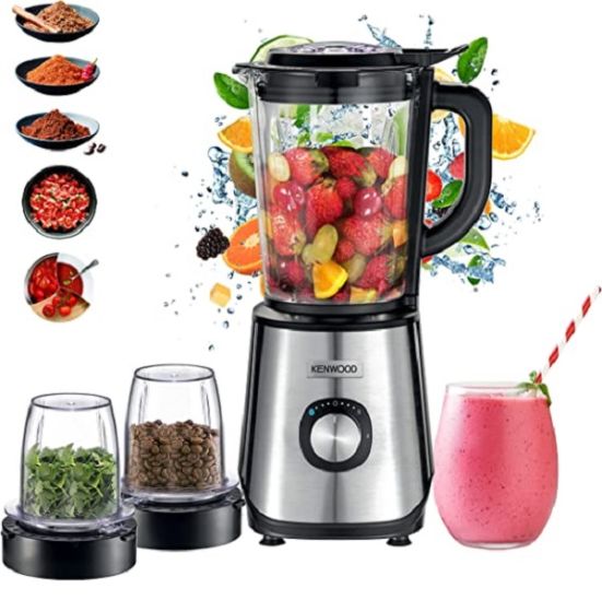 Kenwood BLM45.720 Glass Blender 1000 Watt – Black