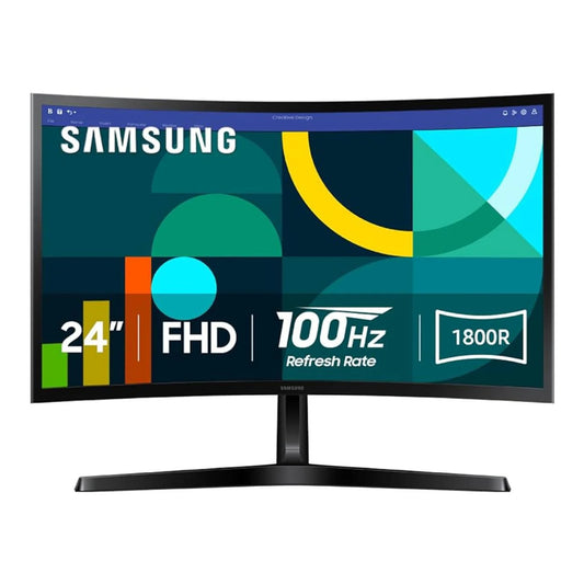 Samsung S3 Essential (D362) 24" Full-HD, VA Curved Monitor, 100Hz, 4MS (GTG)
