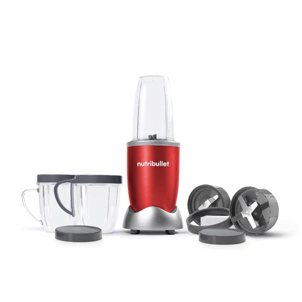 Nutribullet 600W Blender, Red, 9 Pcs