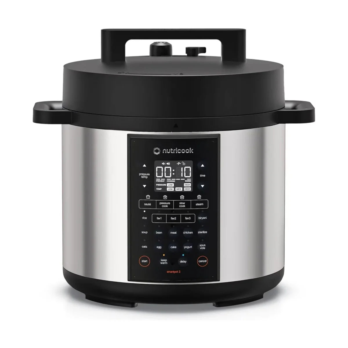 Nutricook Smart Pot 3 NC-SP320 6L Electric Pressure Cooker, 12 in 1, 17 Presets, 1200W