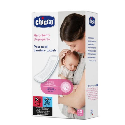 Chicco Post Natal Sanitary Towels, 10 Pieces
