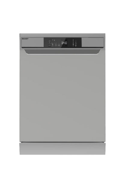 SHARP Freestanding Dishwasher 15 Place Settings 6 Programs 3 Baskets 3 Spray Arms A++ Stainless Steel – QW-V615AS-SS3