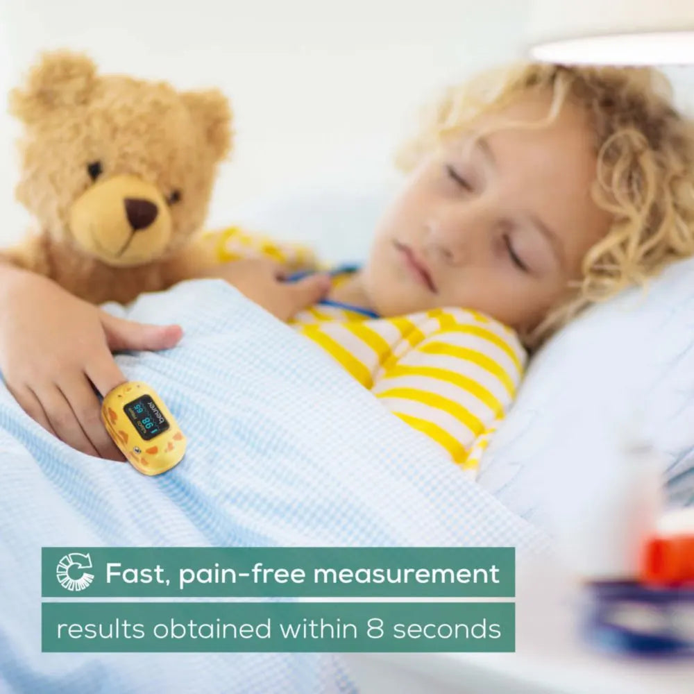 Beurer Pulse Oximeter PO 13 Kids - Finger Oxygen Saturation Monitor for Children
