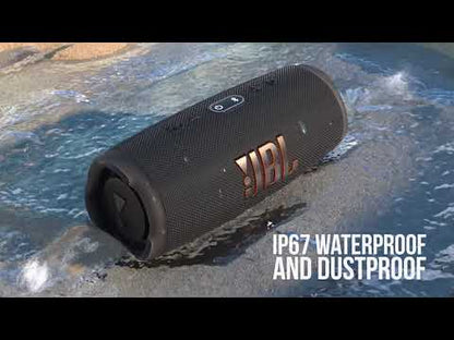 JBL CHARGE 5 - Portable Waterproof (IP67) Bluetooth Speaker with Powerbank USB Charge out, 20 hours playtime, JBL Partyboost (Grey)