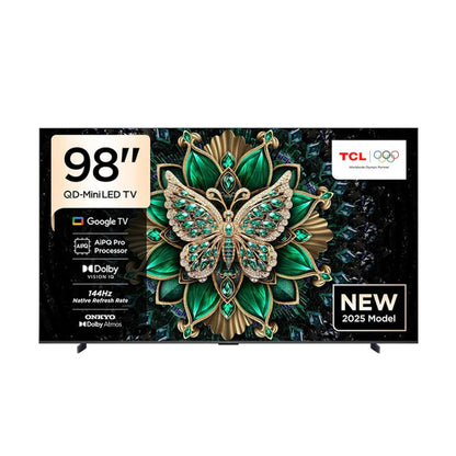 TCL 98C6K Television 98 Inch Smart TV 4K QD-Mini LED Colorful Quantum Crystal HDR 10+ Gaming Google TV
