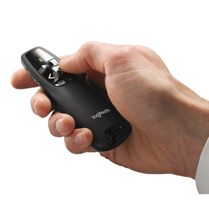 Logitech Wireless Presenter R400, Wireless Presentation Remote Clicker with Laser Pointer