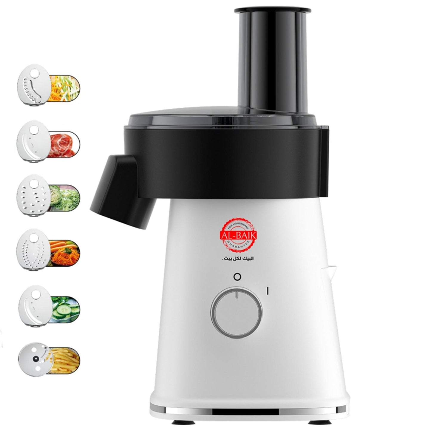 Al-Baik Multi-Function Vegetable Cutter & Salad Maker 200W -(E52)