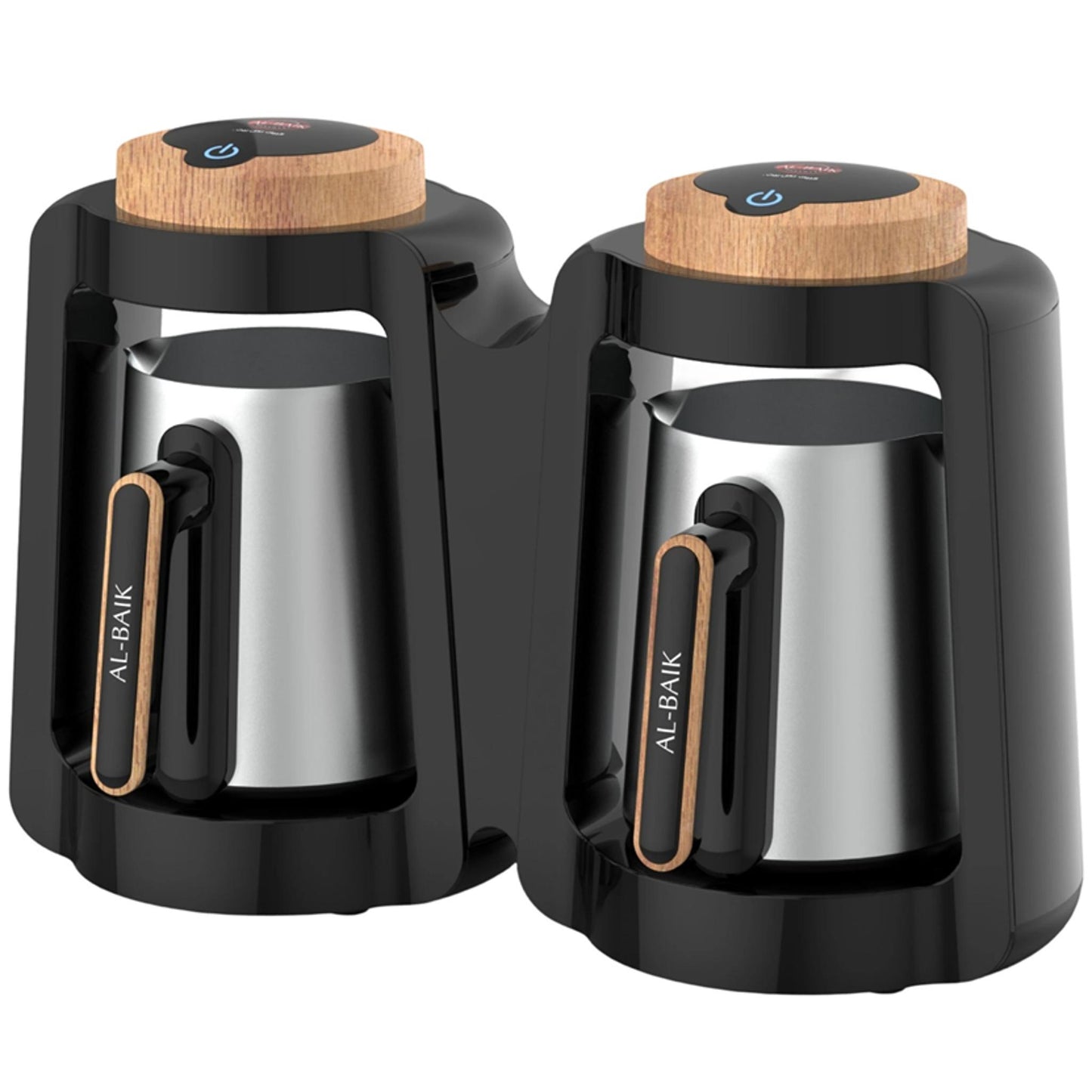 Al-Baik Electric Turkish Coffee Machine Dual 4 Cup 800W SS Cup - (TCM201)