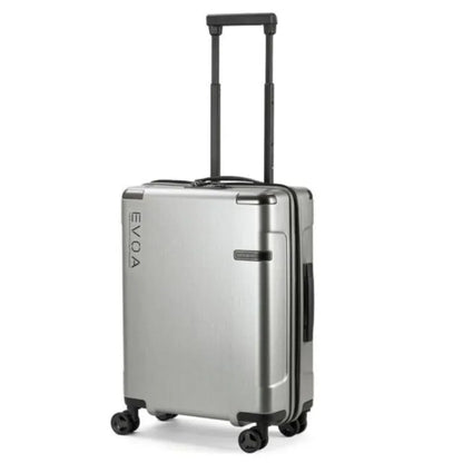 SAMSONITE EVOA Spinner 81cm Expandable – Brushed Silver Luggage