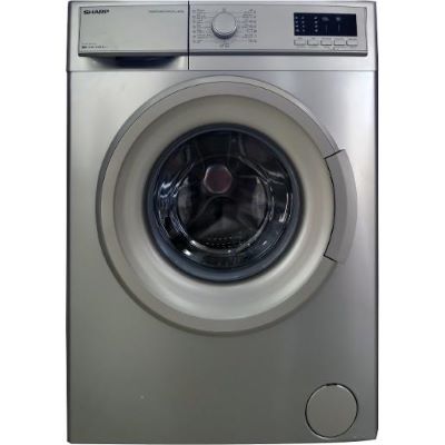 SHARP Washing Machine 8Kg 15 Programs A++ - Silver , Black