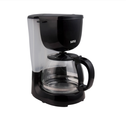 SONA American Coffee Maker 1.25 Liter 750 Watt - Black SCM-1090