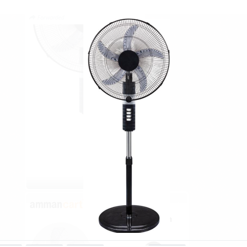 LAGERMANIA Stand Fan 20" 5 Blades - Black , White LF-SF2039