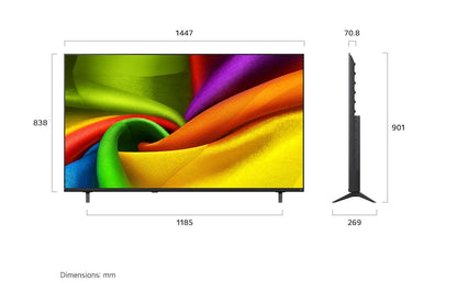 65 inch LG NANO 4K UHD AI NU85 Smart TV 2026