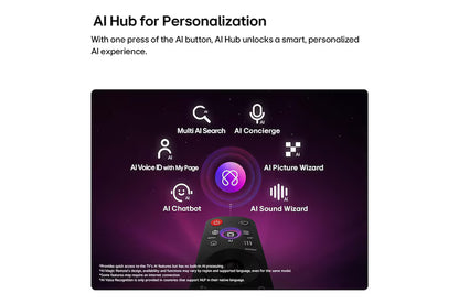 65 inch LG NANO 4K UHD AI NU85 Smart TV 2026