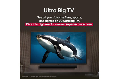 LG 55 Inch LG UHD AI UA85 4K Smart TV AI Magic remote HDR10 WebOS25 2025 (55UA85006LA.AMNE)