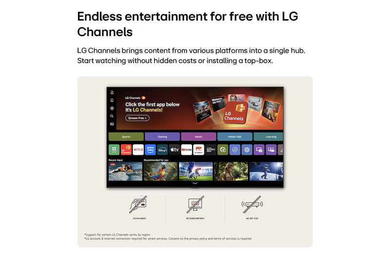 50 inch LG NANO 4K AI NU85 Smart TV 2026
