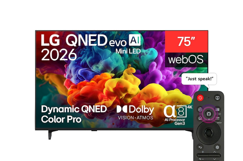 75 inch LG QNED evo AI QNED85 Mini LED 4K Smart TV 2026
