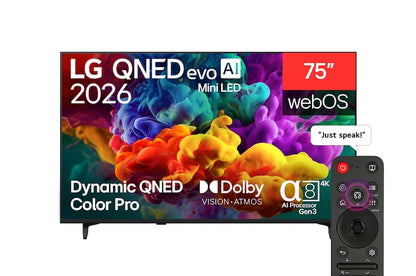75 inch LG QNED evo AI QNED85 Mini LED 4K Smart TV 2026