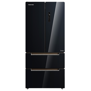 TOSHIBA French Refrigerator 582 Liters A++ - Black GR-RF532WE