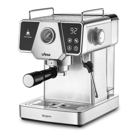 Ufesa Bergamo Espresso Machine – Ground Coffee Only | 1350 W | 20‑bar Pressure