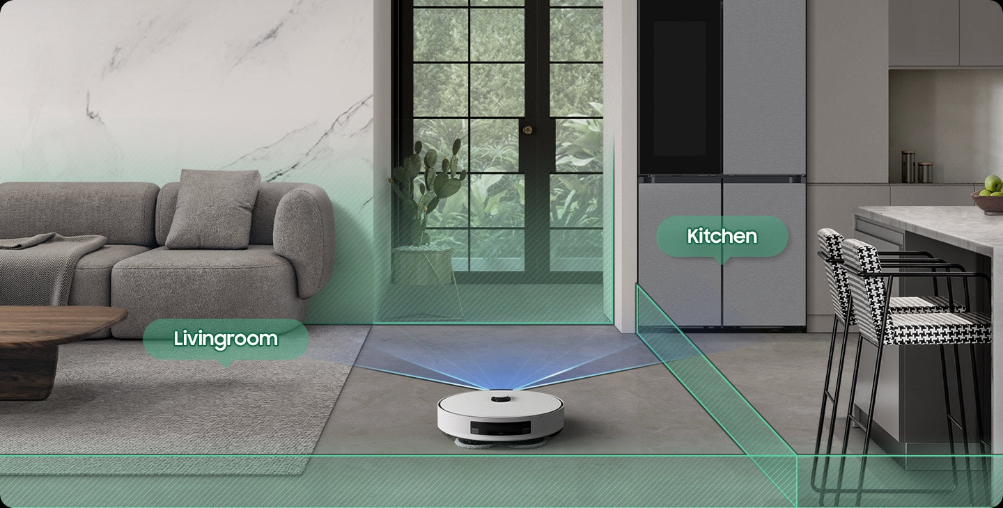 Samsung Bespoke Jet Bot Combo Steam AI Robot Vacuum (VR7MD97714G/EU)