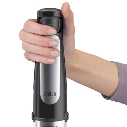 Braun MultiQuick 7 Multifunction Hand Blender, 600ml, 1000 Watt, Black Silver - MQ7075 ( International Warranty )