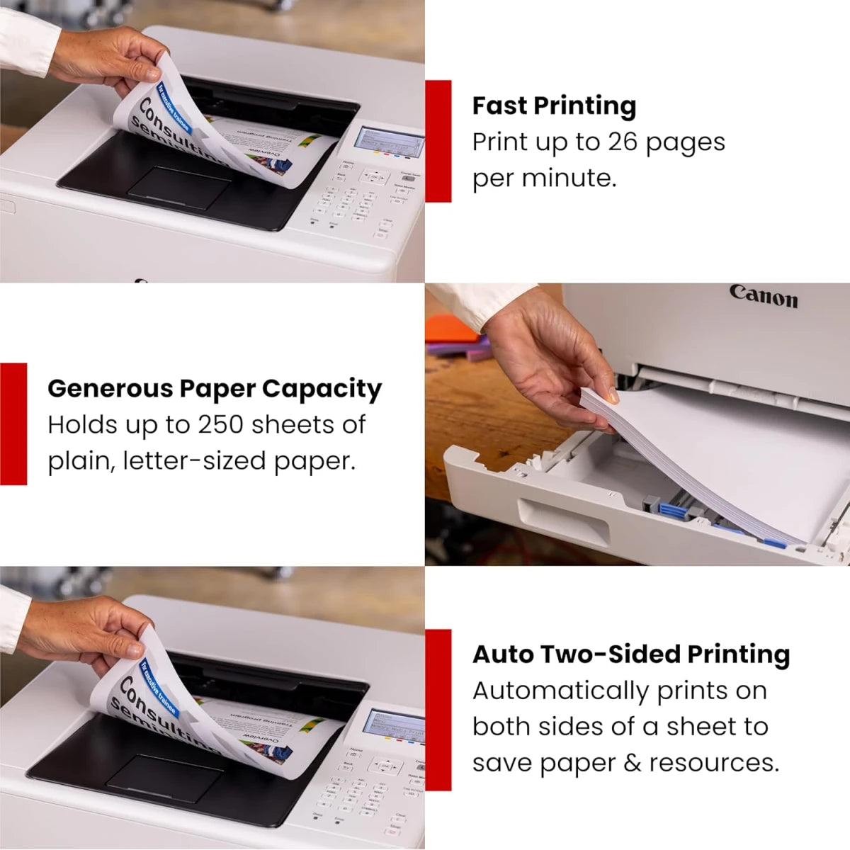 Canon i-SENSYS LBP646Cdw A4 Color Laser Wireless & Duplex Printer For Home & Office up to 26 PPM - White