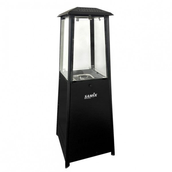 Samix Outdoor Square Pyramid Patio Gas Heater Black