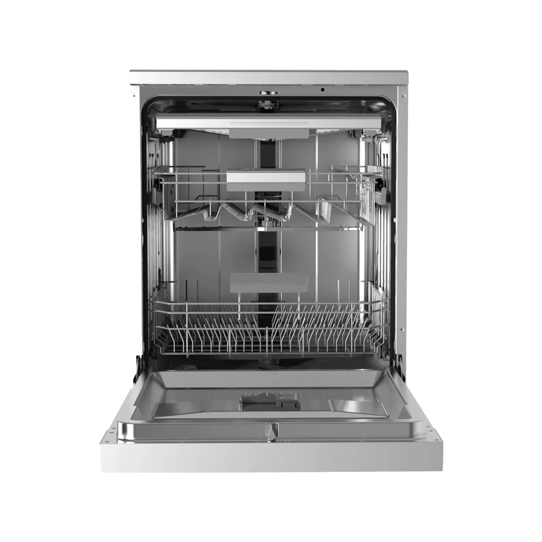 Midea Dishwasher -14 sets - 8 Programs - 3 baskets - Silver - (WQP14-W7633C(S))