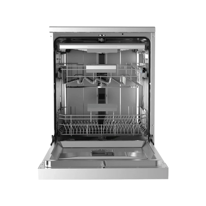 Midea Dishwasher -14 sets - 8 Programs - 3 baskets - Silver - (WQP14-W7633C(S))