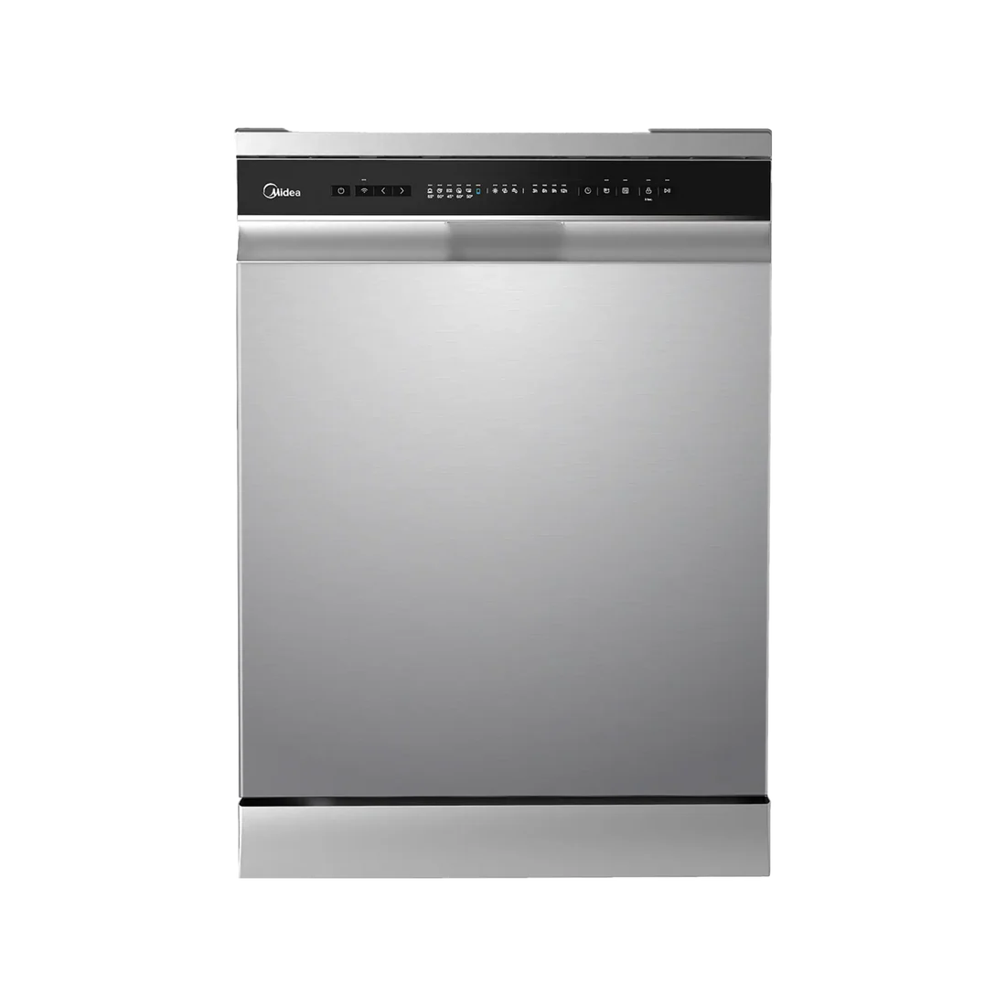Midea Dishwasher -14 sets - 8 Programs - 3 baskets - Silver - (WQP14-W7633C(S))