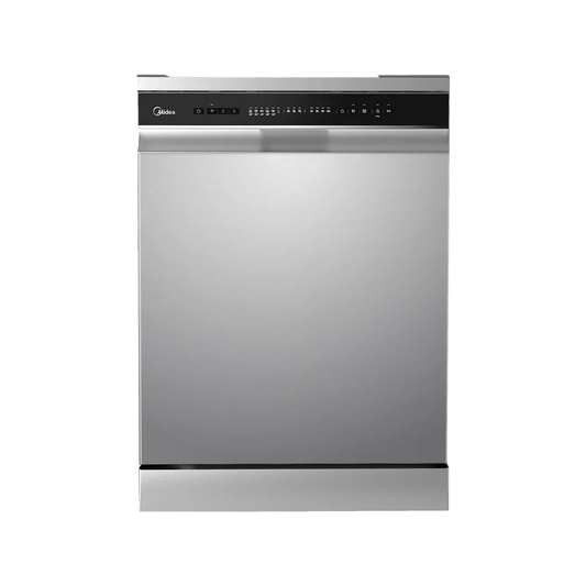 Midea Dishwasher -14 sets - 8 Programs - 3 baskets - Silver - (WQP14-W7633C(S))