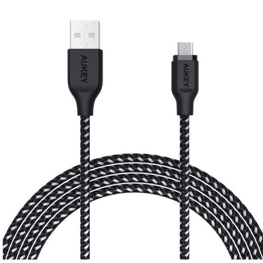 Aukey Braided Nylon USB 2.0 to Micro USB Cable (2m / 6.6ft) CB-AM2