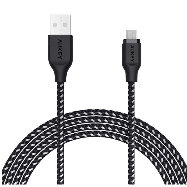 Aukey Braided Nylon USB 2.0 to Micro USB Cable (1.2m / 3.95ft) CB-AM1