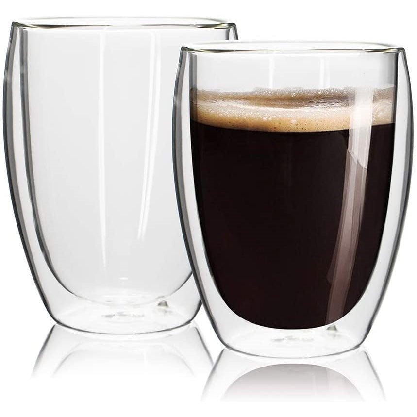 Double Wall Glass Cup, 350ml - 8.5 x 11.5 Cm