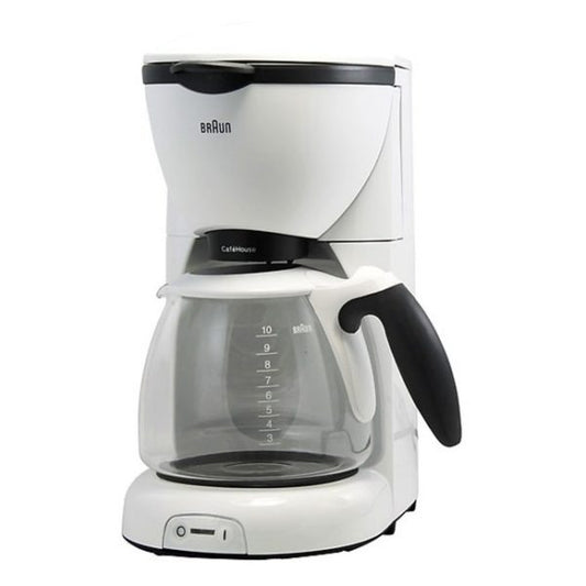 BRAUN KF520 COFFEE MAKER - 1200 W- 10 CUPS-FILTER-WHITE